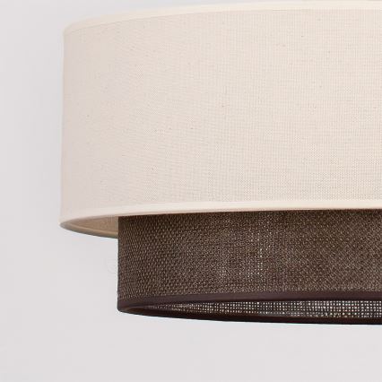 Brilagi - LED nadometni lestenec BOHO STYLE 1xE27/15W/230V premer 40 cm kremna/rjava