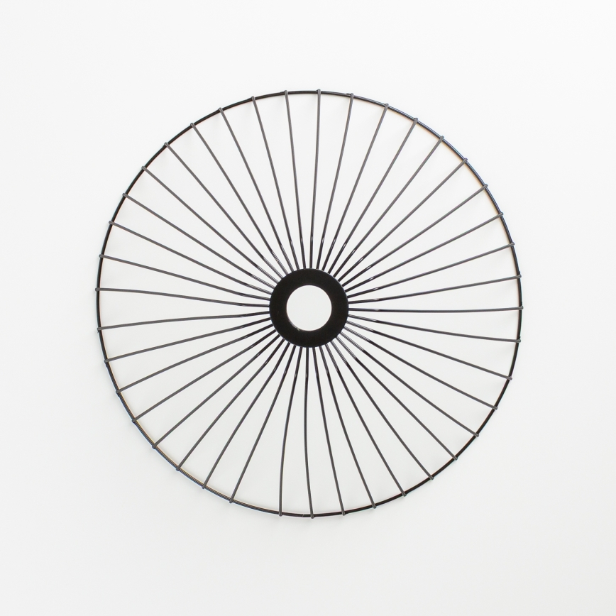 Brilagi - LED nadometni lestenec CERIA WIRE 1xE27/40W/230V premer 45 cm črna/hrast