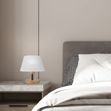 Brilagi - LED Namizna svetilka ANTHONY 1xE14/40W/230V hrast/bela