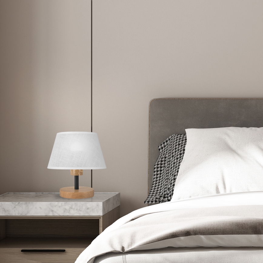 Brilagi - LED Namizna svetilka ANTHONY 1xE14/40W/230V hrast/bela