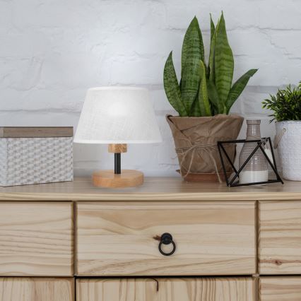 Brilagi - LED Namizna svetilka ANTHONY 1xE14/40W/230V hrast/bela