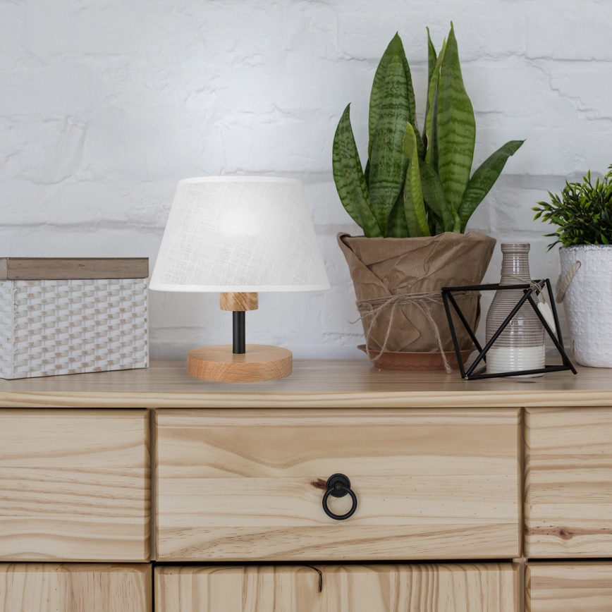 Brilagi - LED Namizna svetilka ANTHONY 1xE14/40W/230V hrast/bela