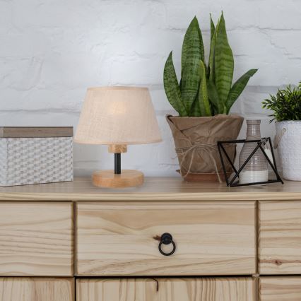 Brilagi - LED Namizna svetilka ANTHONY 1xE14/40W/230V hrast/bež