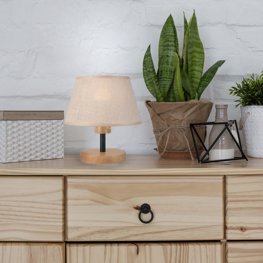 Brilagi - LED Namizna svetilka ANTHONY 1xE14/40W/230V hrast/bež