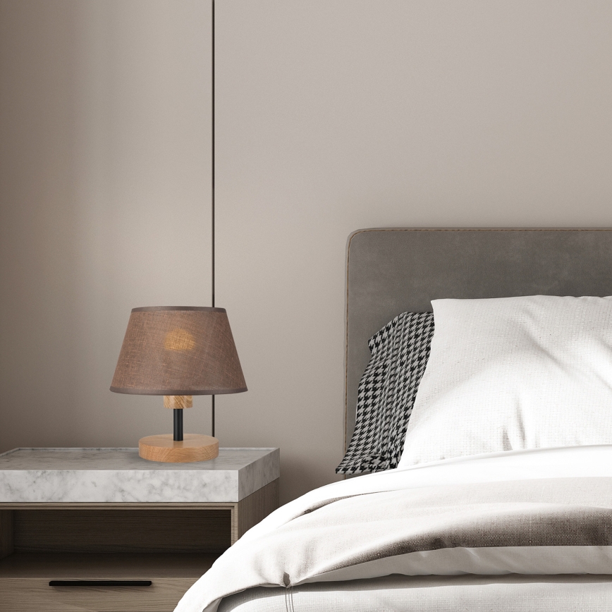 Brilagi - LED Namizna svetilka ANTHONY 1xE14/40W/230V hrast/rjava