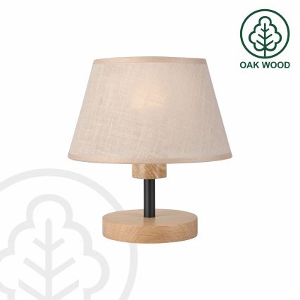 Brilagi - LED Namizna svetilka ANTHONY 1xE27/60W/230V hrast/bež