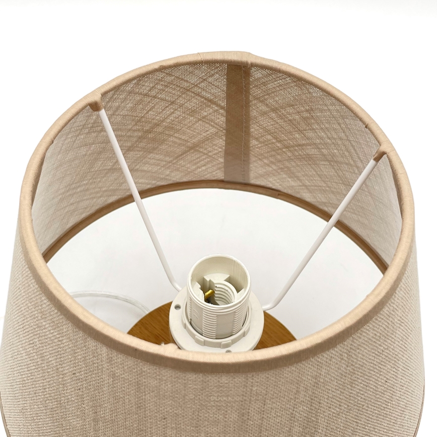 Brilagi - LED Namizna svetilka ANTHONY 1xE27/60W/230V hrast/bež