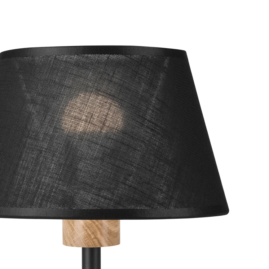 Brilagi - LED Namizna svetilka ANTHONY 1xE27/60W/230V hrast/črna