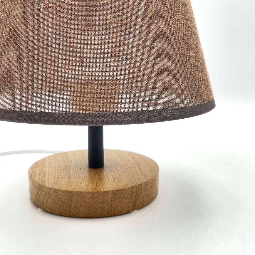 Brilagi - LED Namizna svetilka ANTHONY 1xE27/60W/230V hrast/rjava