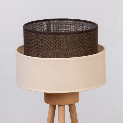 Brilagi - LED namizna svetilka BOHO STYLE 1xE27/15W/230V kremna/rjava