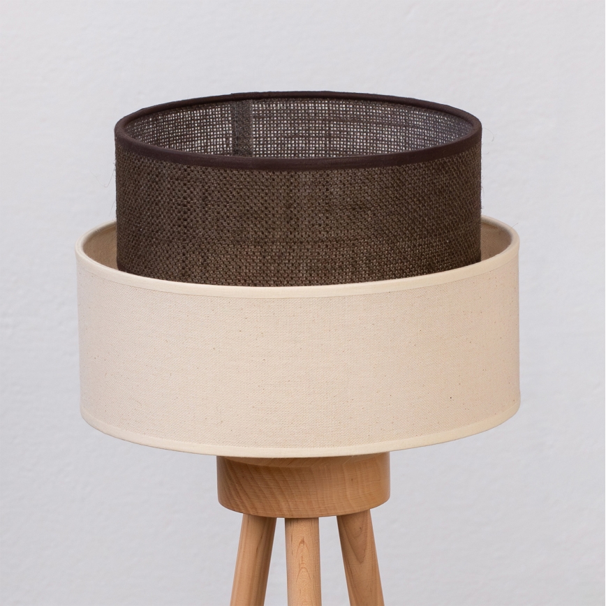 Brilagi - LED namizna svetilka BOHO STYLE 1xE27/15W/230V kremna/rjava