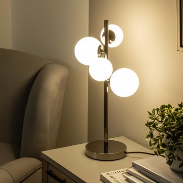 Brilagi - LED namizna svetilka MILLA 4xG9/3W/230V črni krom/bela