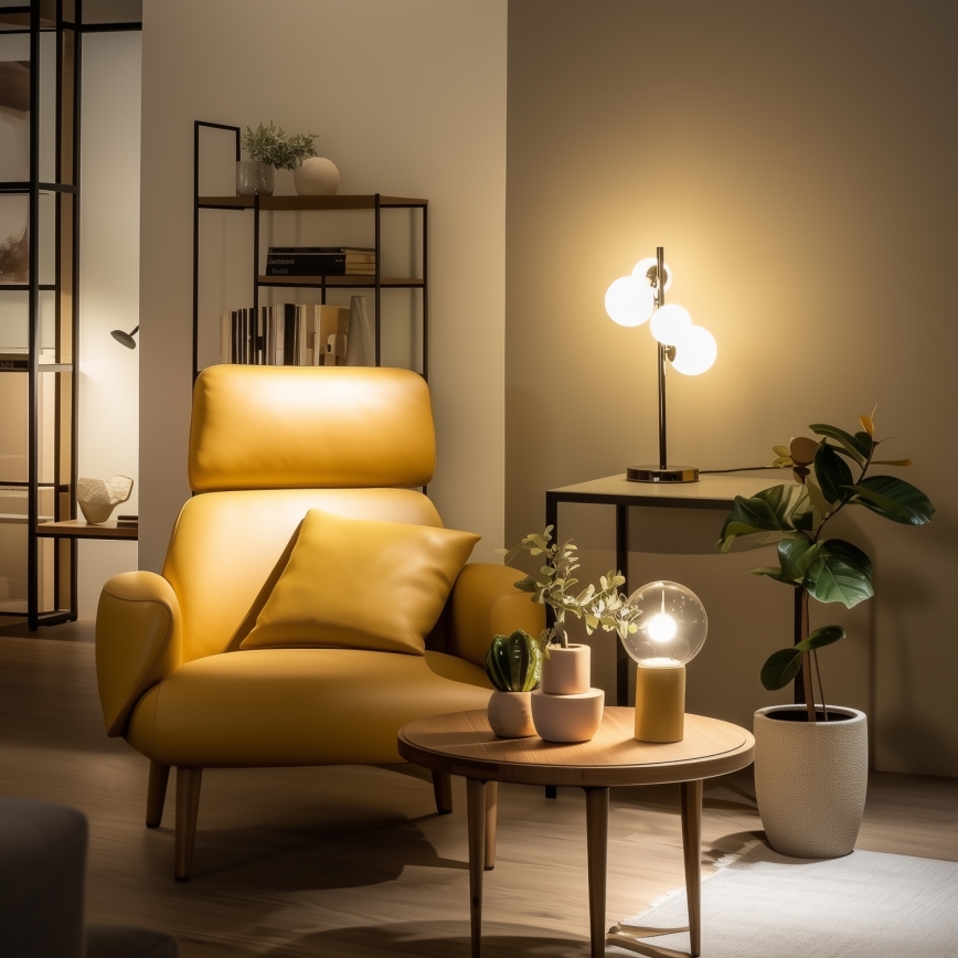 Brilagi - LED namizna svetilka MILLA 4xG9/3W/230V črni krom/bela