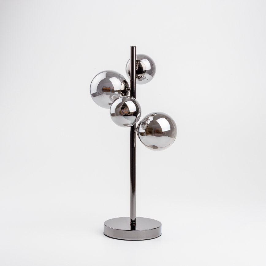 Brilagi - LED namizna svetilka MILLA 4xG9/3W/230V črni krom/dimno steklo