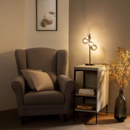 Brilagi - LED namizna svetilka MILLA 4xG9/3W/230V črni krom/dimno steklo