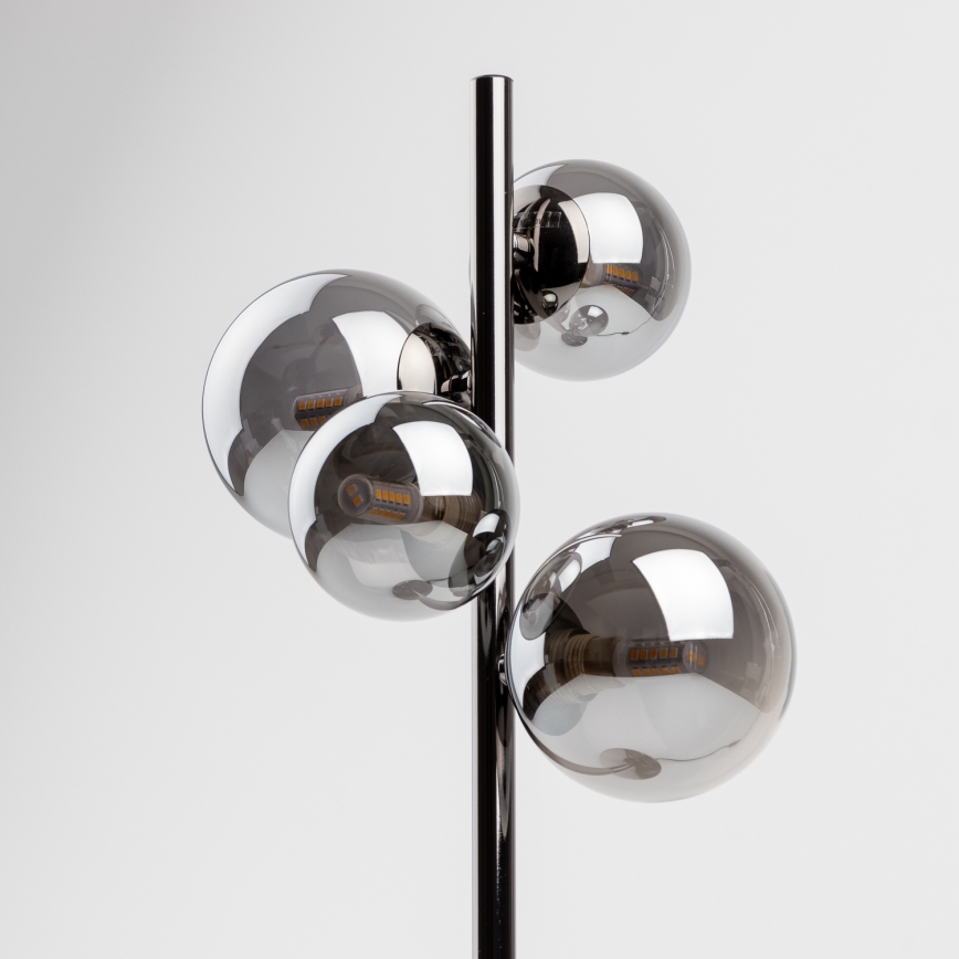 Brilagi - LED namizna svetilka MILLA 4xG9/3W/230V črni krom/dimno steklo