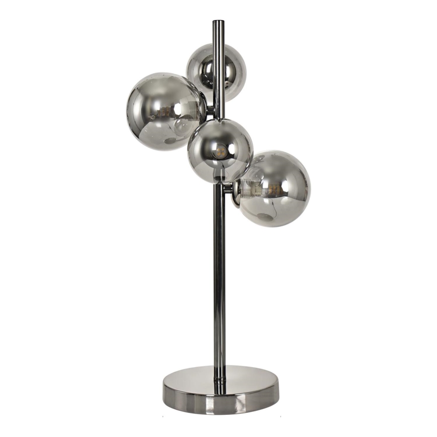 Brilagi - LED Namizna svetilka MILLA 4xG9/3W/230V sijajni krom/dimna