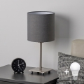 Brilagi - LED namizna svetilka NUBILA 1xE27/60W/230V antracit