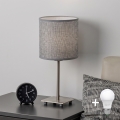 Brilagi - LED namizna svetilka NUBILA 1xE27/60W/230V siva