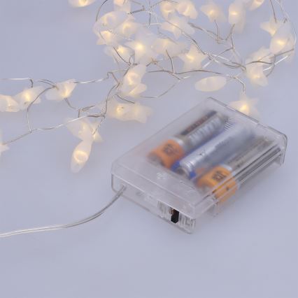 Brilagi - LED niz 40xLED/3xAA 1,8m topla bela zvezde