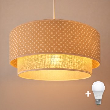 Brilagi - LED obesni lestenec na kablu BOHO BOBO 1xE27/60W/230V premer 40 cm, s pikami, bežna/kremna