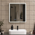 BRILAGI - LED ogledalna kopalniška omarica z osvetlitvijo NOTO DOUBLE 60x70 cm