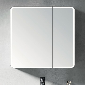 BRILAGI - LED ogledalna kopalniška omarica z osvetlitvijo NOTO DOUBLE 78x70 cm