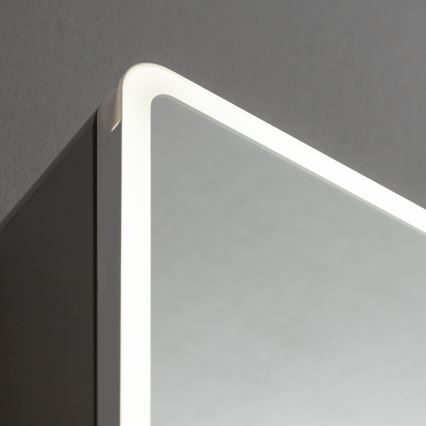 BRILAGI - LED ogledalna kopalniška omarica z osvetlitvijo NOTO SINGLE 60x65 cm