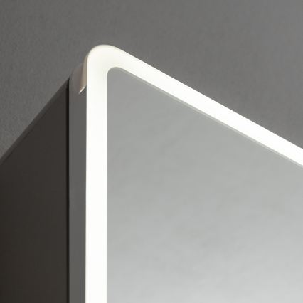 BRILAGI - LED ogledalna kopalniška omarica z osvetlitvijo NOTO SINGLE 77x65 cm