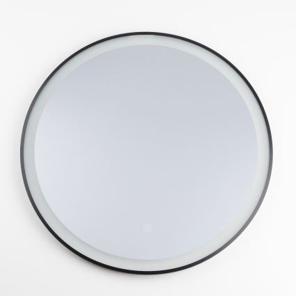 Brilagi - LED kopalniško ogledalo ASTI LED/19W/230V Ø 60 cm črno IP44 CRI 90 zatemnljivo + CCT