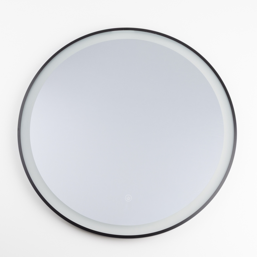 Brilagi - LED kopalniško ogledalo ASTI LED/19W/230V Ø 60 cm črno IP44 CRI 90 zatemnljivo + CCT