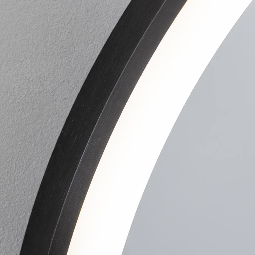 Brilagi - LED kopalniško ogledalo ASTI LED/19W/230V Ø 60 cm črno IP44 CRI 90 zatemnljivo + CCT