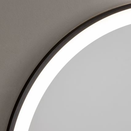 Brilagi - LED kopalniško ogledalo ASTI LED/19W/230V Ø 60 cm črno IP44 CRI 90 zatemnljivo + CCT
