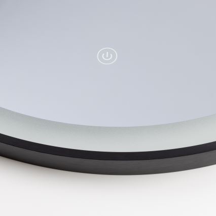 Brilagi - LED kopalniško ogledalo ASTI LED/19W/230V Ø 60 cm črno IP44 CRI 90 zatemnljivo + CCT