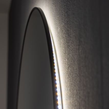 Brilagi - LED kopalniško ogledalo VENA BLACK LED/26W/230V Ø 80 cm IP44 CRI 90 zatemnljivo + CCT