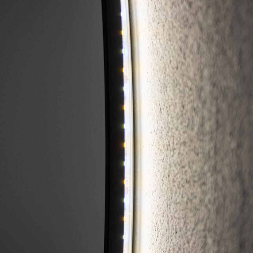 Brilagi - LED kopalniško ogledalo VENA BLACK LED/26W/230V Ø 80 cm IP44 CRI 90 zatemnljivo + CCT