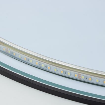 Brilagi - LED kopalniško ogledalo VENA BLACK LED/26W/230V Ø 80 cm IP44 CRI 90 zatemnljivo + CCT