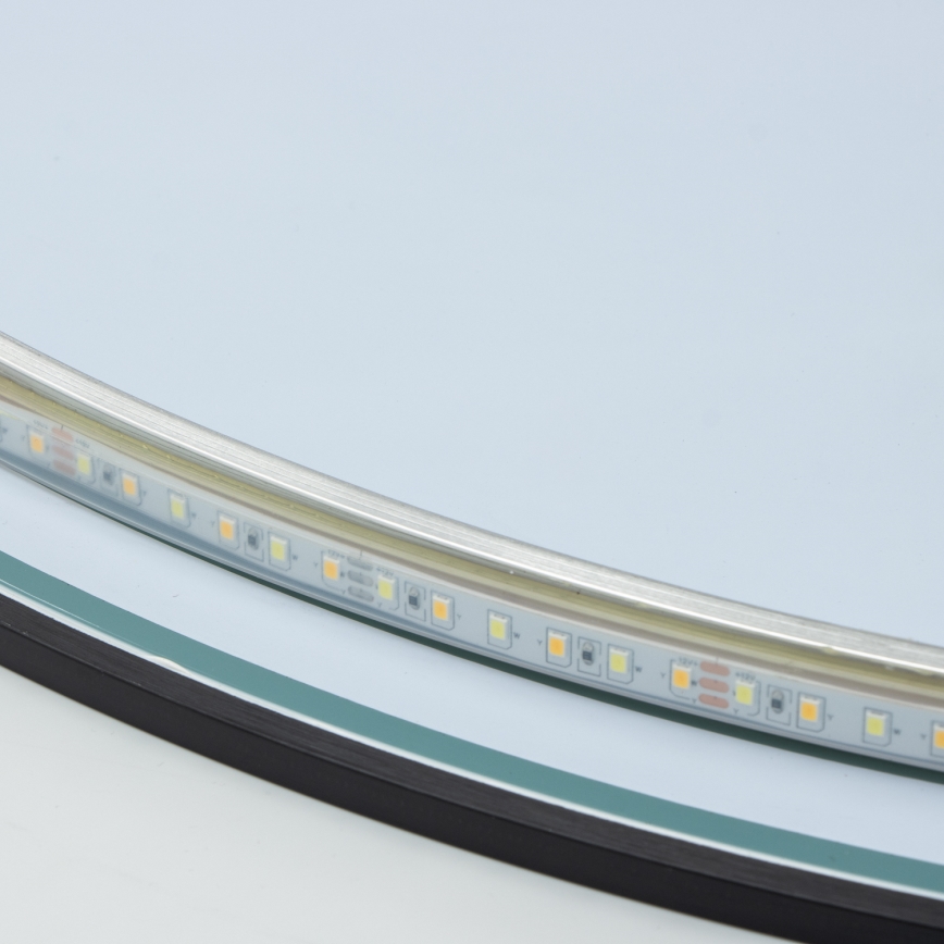Brilagi - LED kopalniško ogledalo VENA BLACK LED/26W/230V Ø 80 cm IP44 CRI 90 zatemnljivo + CCT