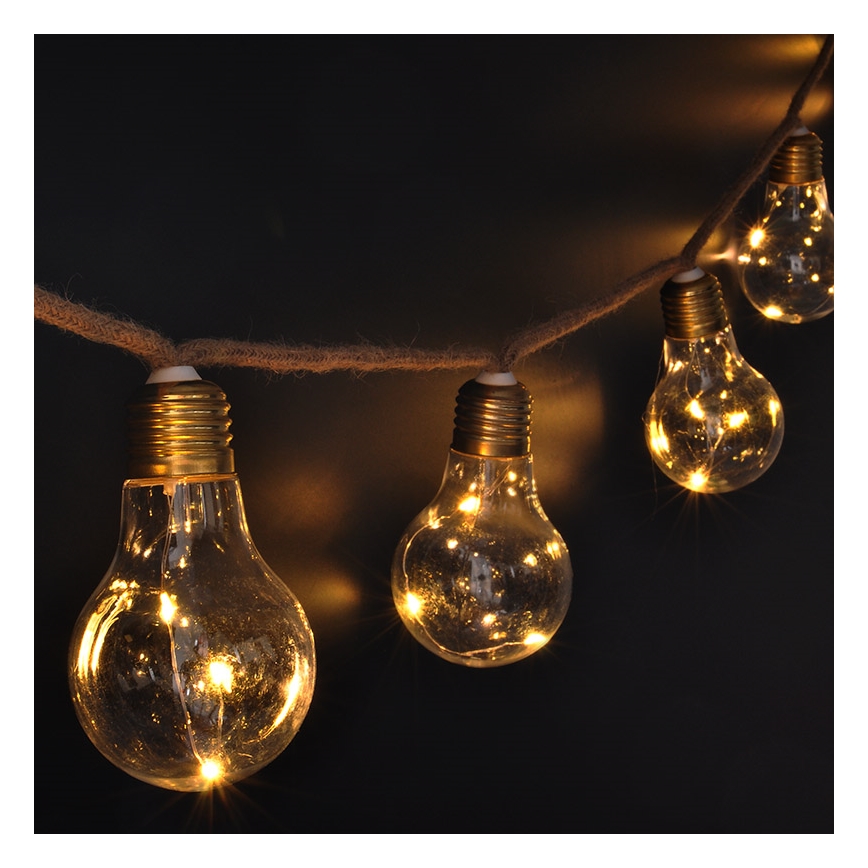 Brilagi - LED Okrasna veriga 10xLED/3xAA 1,8m topla bela