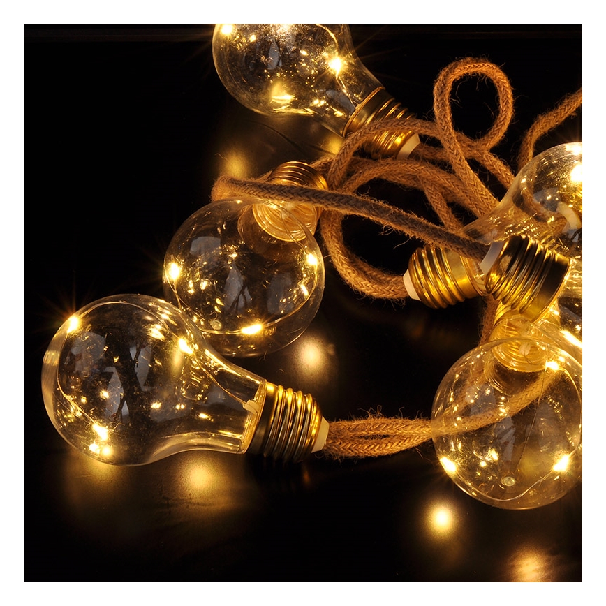 Brilagi - LED Okrasna veriga 10xLED/3xAA 1,8m topla bela