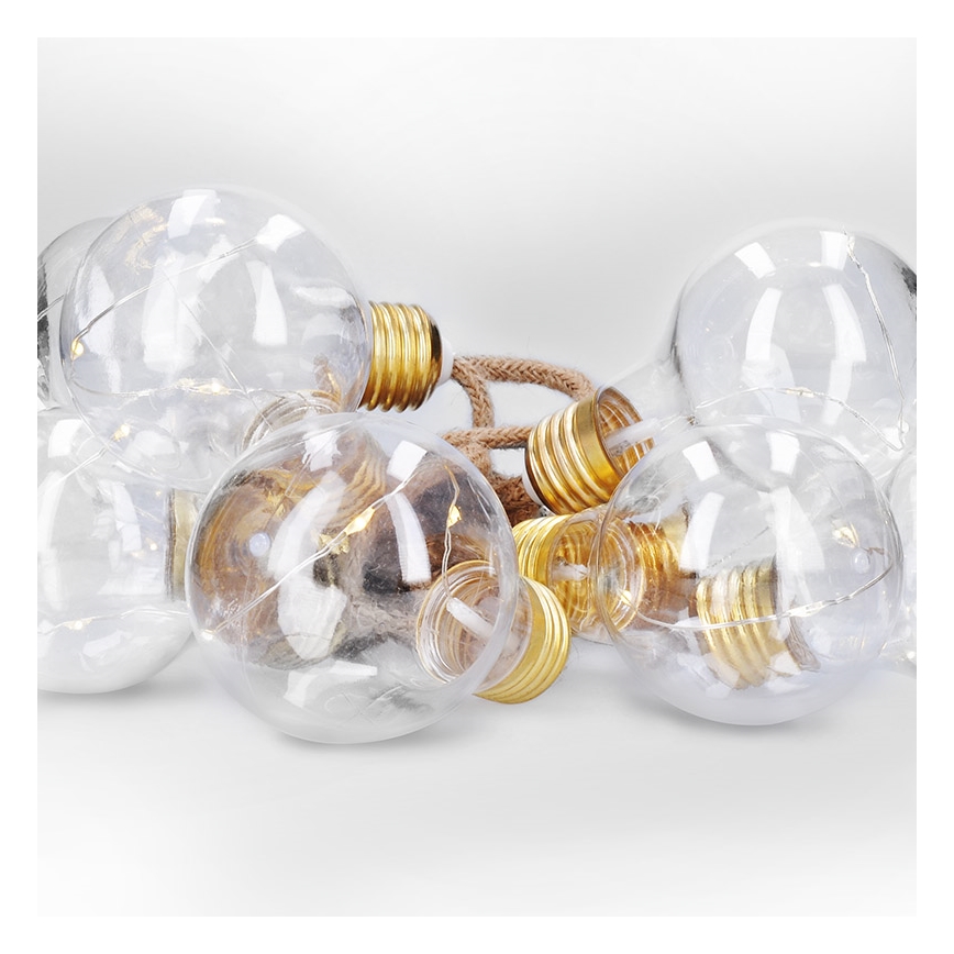 Brilagi - LED Okrasna veriga 10xLED/3xAA 1,8m topla bela