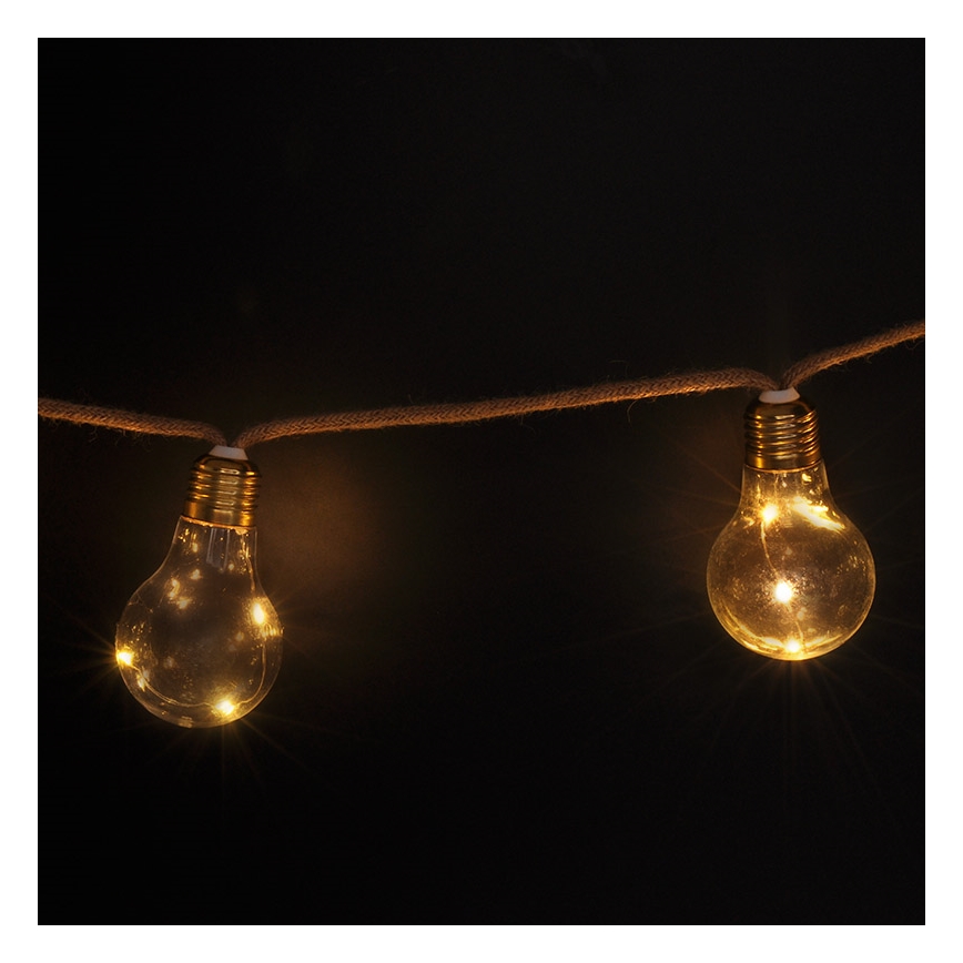 Brilagi - LED Okrasna veriga 10xLED/3xAA 1,8m topla bela
