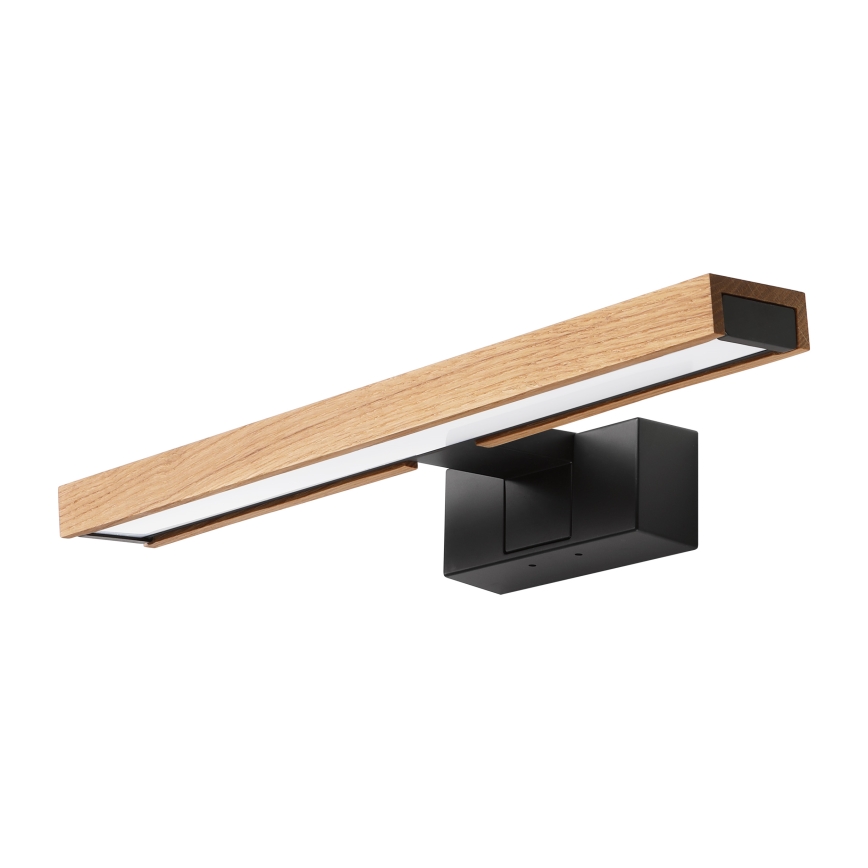 Brilagi - LED kopalniška osvetlitev za ogledalo 3 v 1 WOODY MIRROR LED/8W/230V IP44 črna/hrast