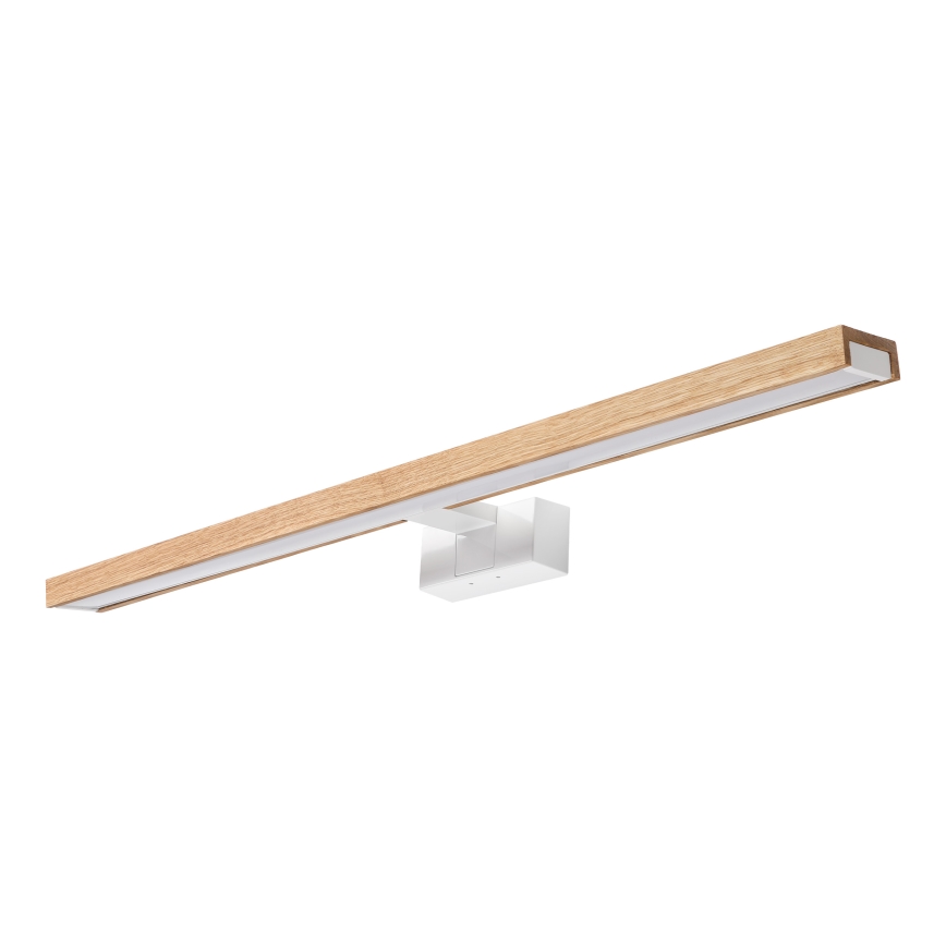 Brilagi - LED kopalniška osvetlitev za ogledalo 3v1 WOODY MIRROR LED/15W/230V 80 cm IP44 bela/hrast