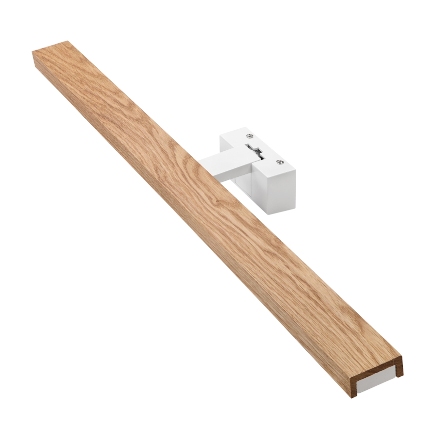 Brilagi - LED kopalniška osvetlitev za ogledalo 3v1 WOODY MIRROR LED/15W/230V 80 cm IP44 bela/hrast