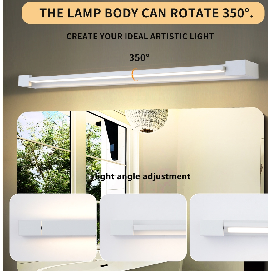 Brilagi - LED osvetlitev kopalniškega ogledala AQUA LINE LED/24W/230V 90 cm IP44 bela CRI 90