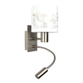 Brilagi - LED otroška fleksibilna stenska svetilka BOBO 1xE27/25W/230V + LED/3W matni krom/bela/enorogi