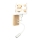 Brilagi - LED otroška prilagodljiva stenska svetilka BOBO WOOD 1xE27/25W/230V + LED/3W hrast/bela/medvedki