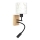 Brilagi - LED otroška prilagodljiva stenska svetilka BOBO WOOD 1xE27/25W/230V + LED/3W hrast/črna/bela/zajčki