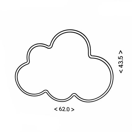 Brilagi - LED otroška stropna svetilka CLOUD LED/54W/230V bela